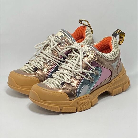 Gucci Flashtrek Leather Sneaker size 36.5 - Picture 3 of 14